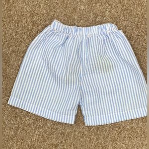 Boys size 2t blue pin striped shorts